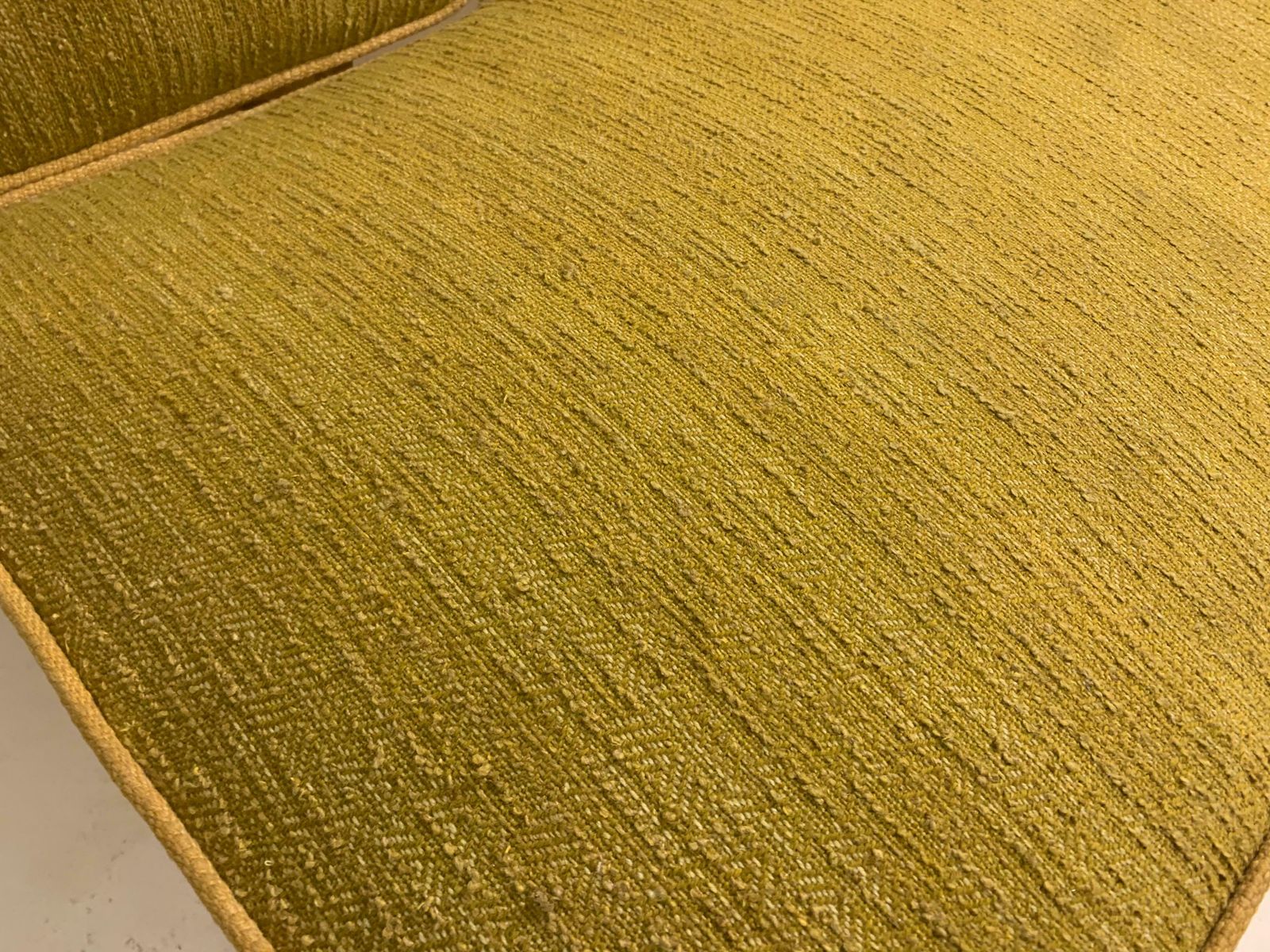 Mid Century Modern Yellow Sofa Bed, Original Fabric By Miroslav Navratil photo vinterior