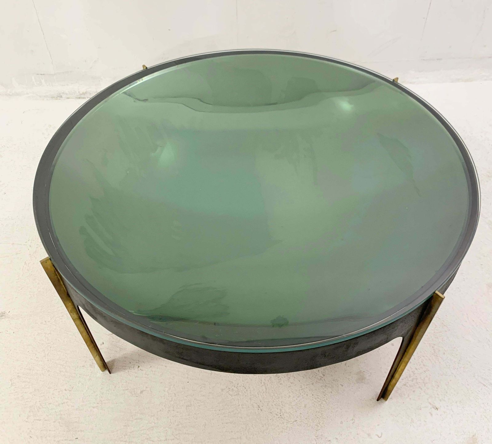 Mid Century Glass Coffee Table Attributed To Max Ingrand For Fontana Arte, Italy photo buy