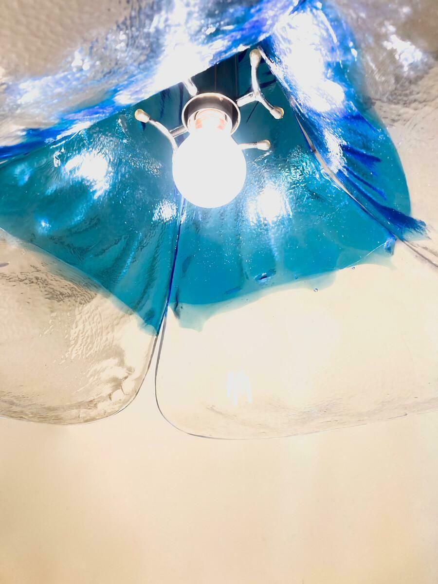 Lighting Mid Century Murano Glass Hanging Lamp By Carlo Nason, 1960s   2 Available photo