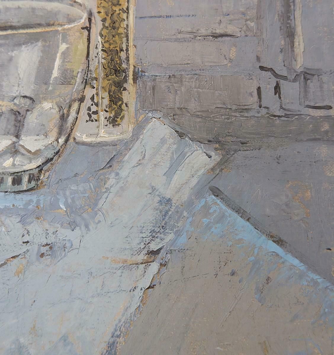 Still Life Painting On Canvas, Victor Petré, Belgium, Circa 1960 photo Art
