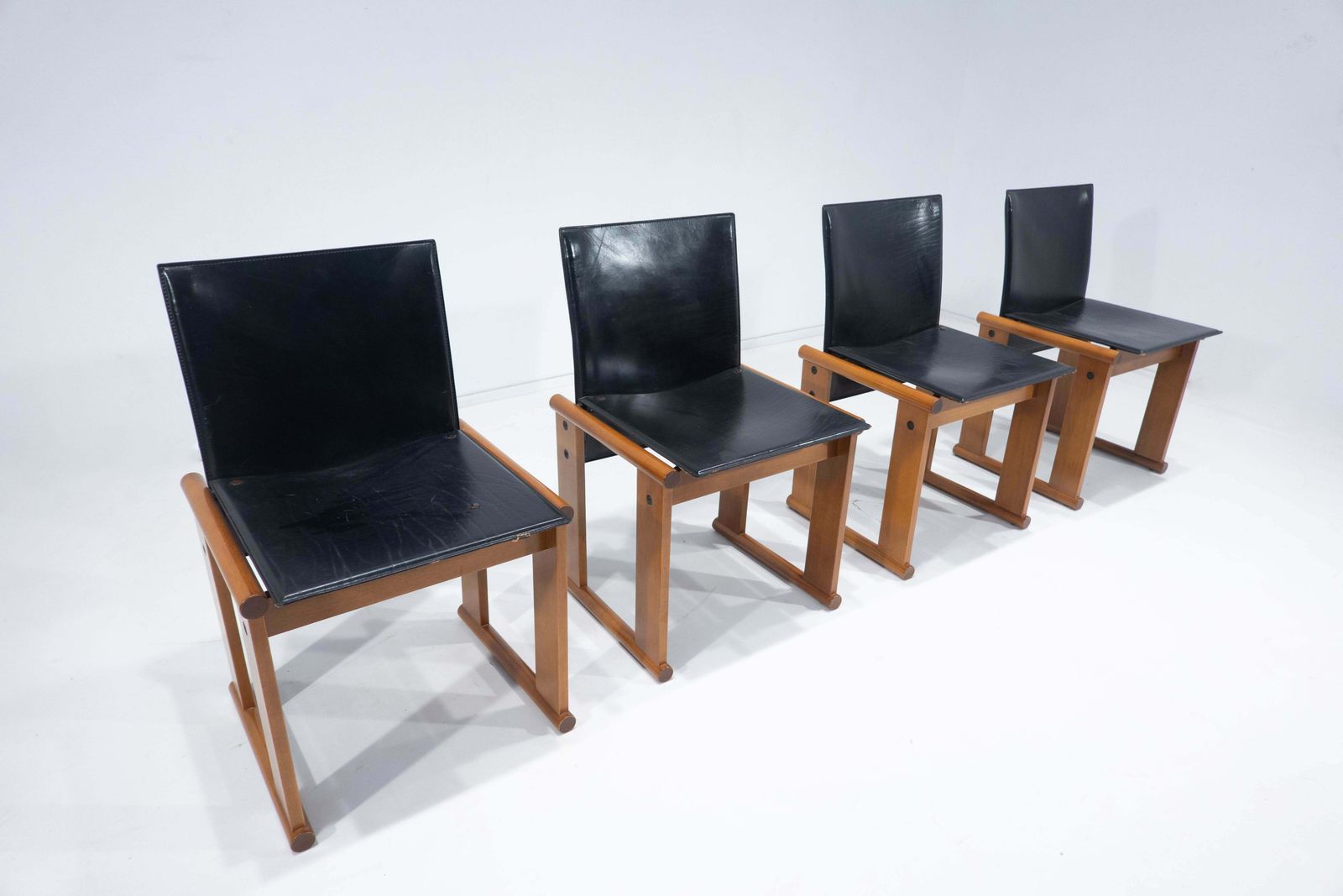 Mid Century Modern Set Of 4 Chairs By Afra And Tobia Scarpa, Italy, 1960s photo furniture