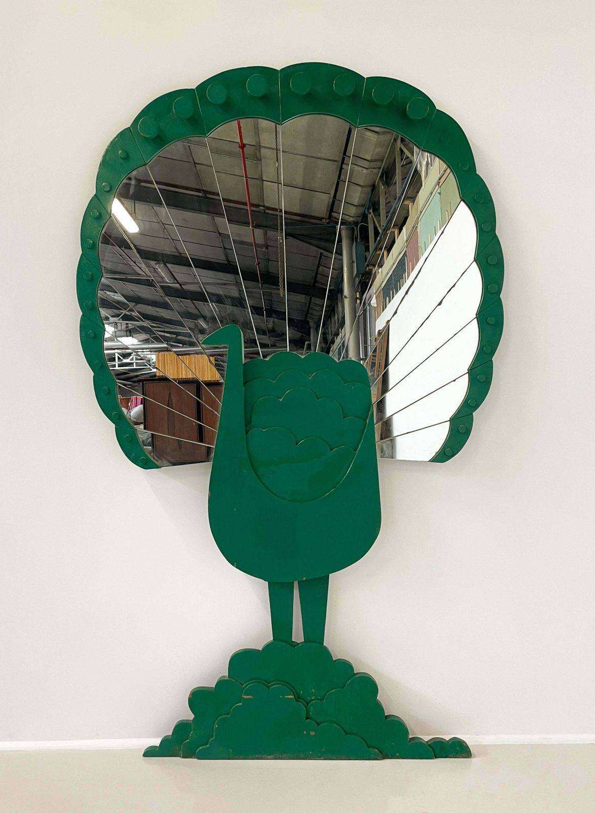 'Pavone' Mirror By Sirio Alessandri For Pallucco, 1970s photo for sale