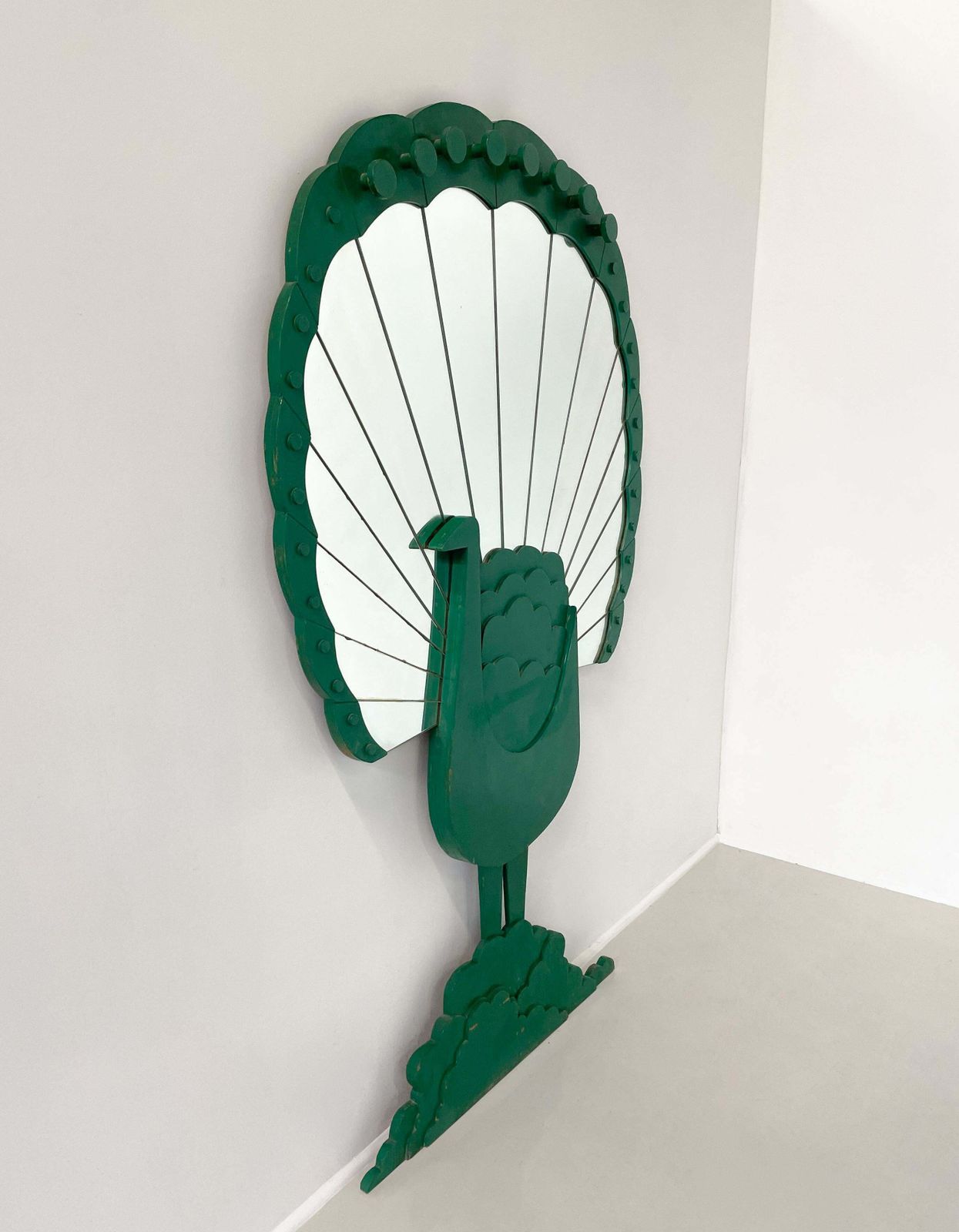 'Pavone' Mirror By Sirio Alessandri For Pallucco, 1970s photo vinterior