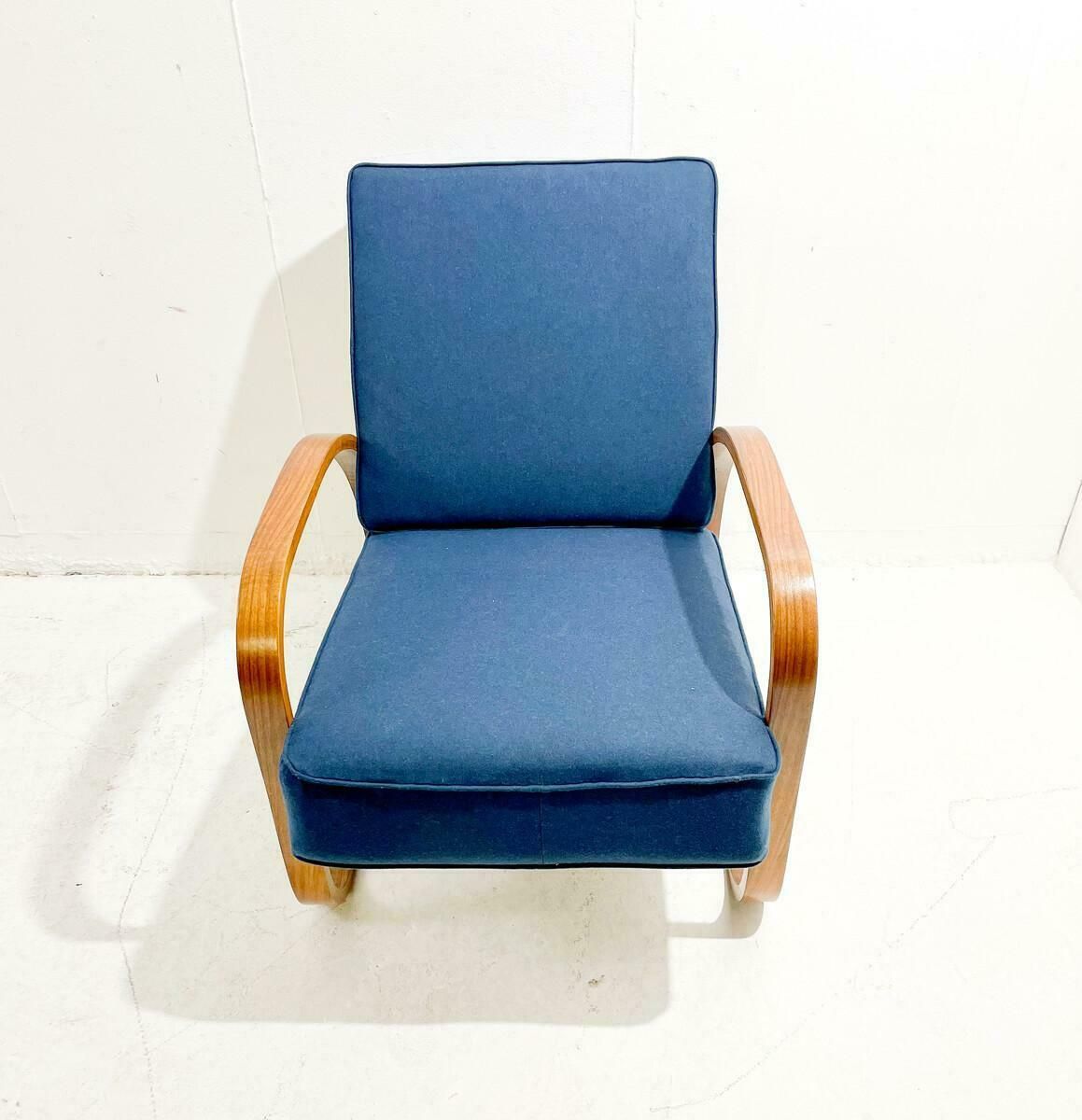 Bentwood Armchair, Jindrich Halabala With Adjustable Back, Czech Republic, 1940s photo Furniture