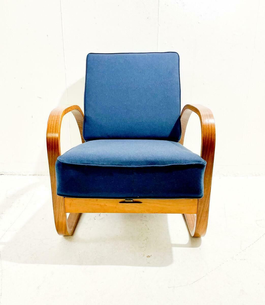 Bentwood Armchair, Jindrich Halabala With Adjustable Back, Czech Republic, 1940s photo 3981.0