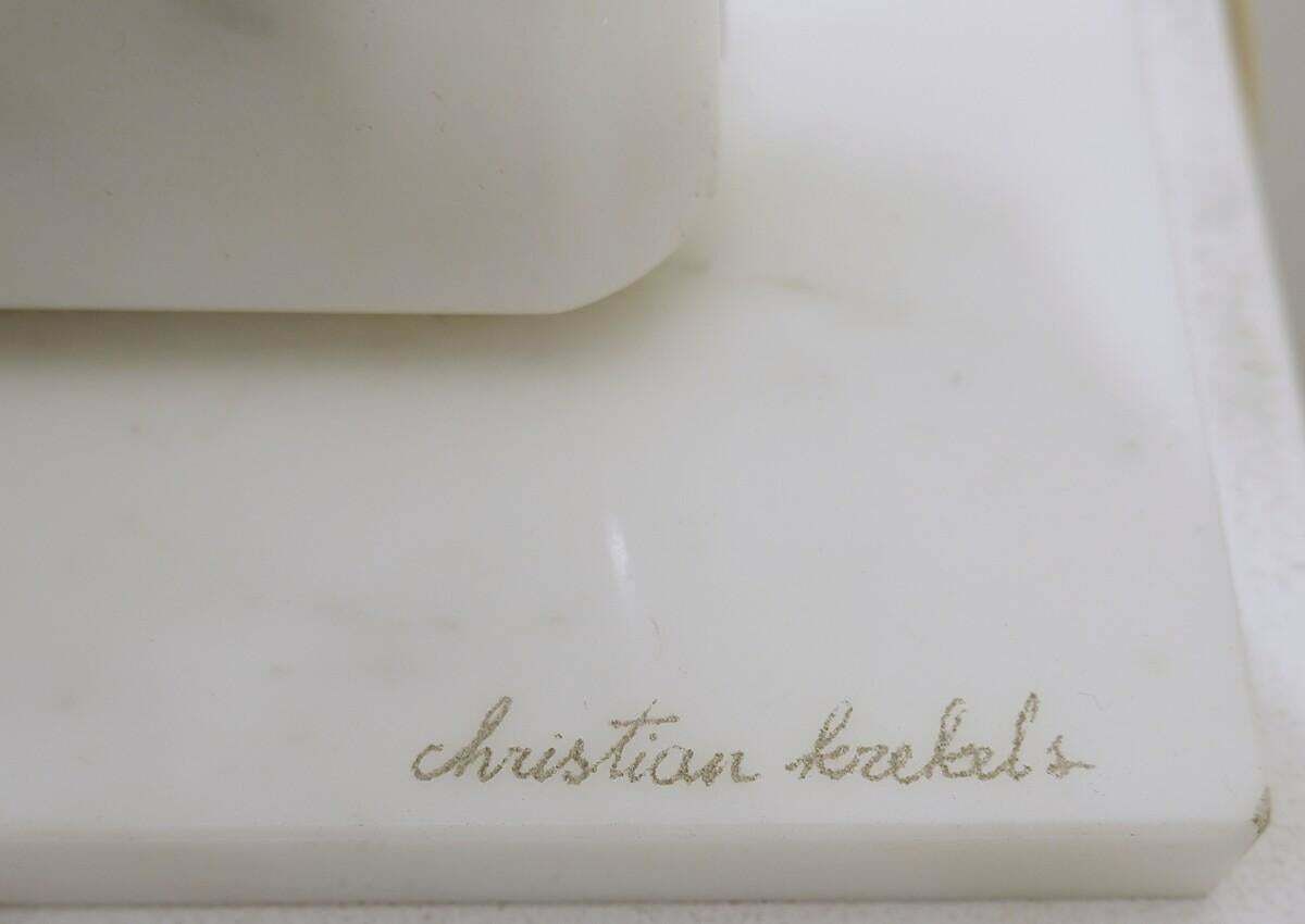 Mid Century Modern Table Lamp By Christian Krekels, Marble, Belgium, 1970s photo buy