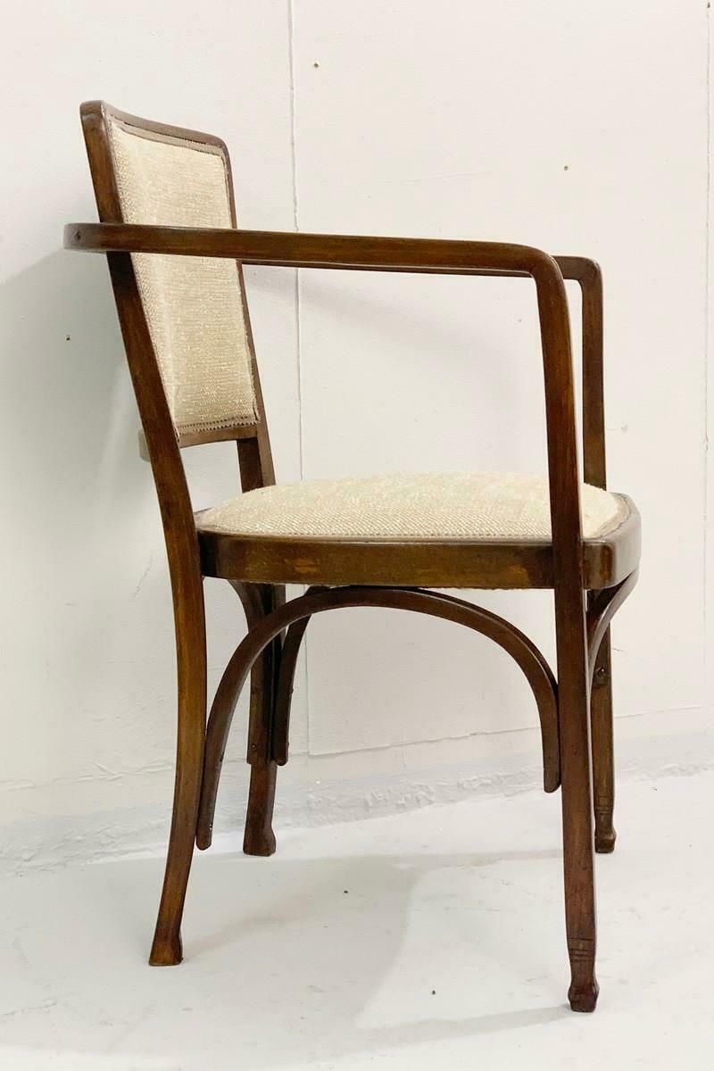 Pair Of Gustav Siegel Chairs For J & J Kohn, Vienna Secession photo for sale