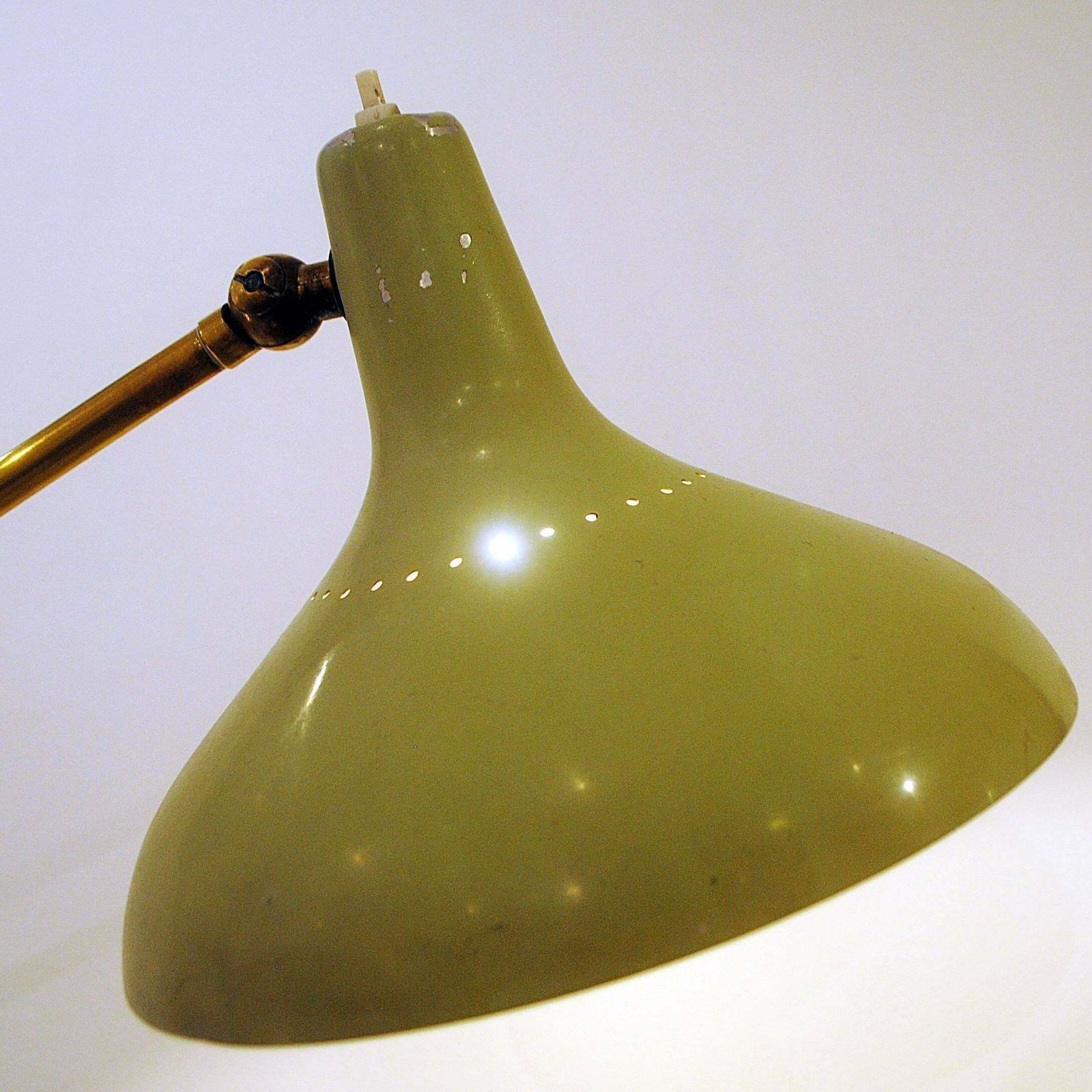 Stilnovo, Adjustable Floor Lamp Brass And Marble, Italy, 1950s photo furniture