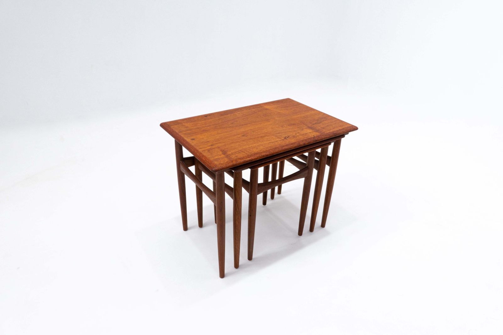 Mid Century Modern Wooden Nesting Tables, Scandinavian, 1960s photo furniture