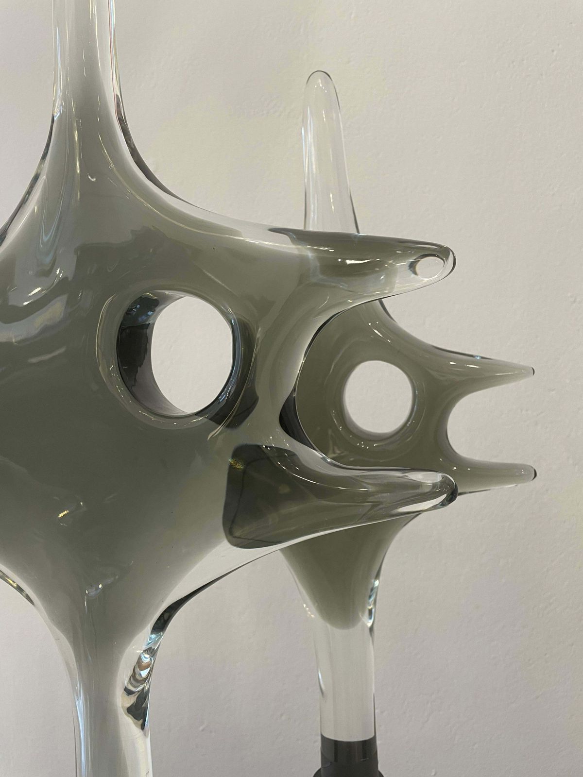 photo vintage School Of Fish Glass Sculpture Attributed To Livio Seguso, 1970s