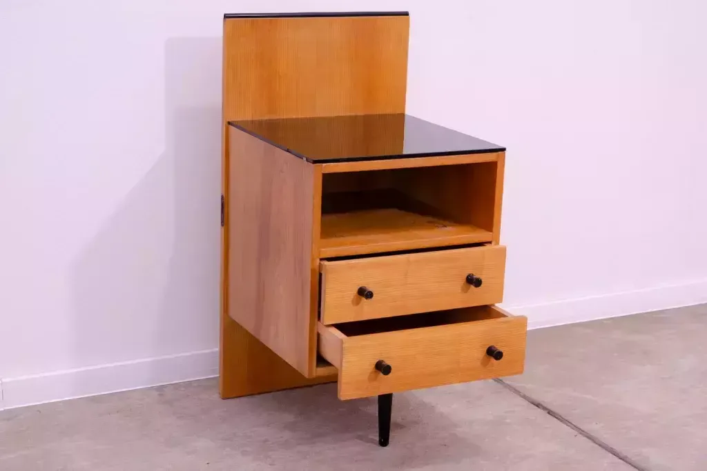 Midcentury Nightstand By Mojmír Požár 1960s Czechoslovakia photo vinterior
