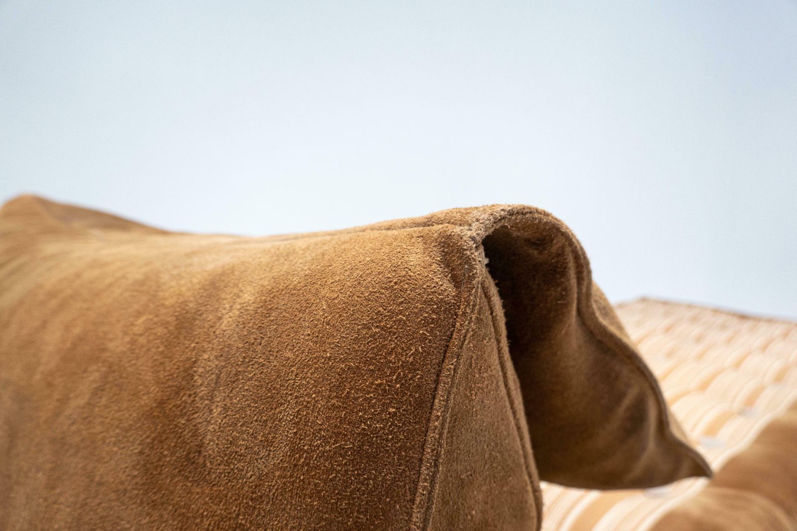 Furniture Mid Century Modern Bambole Daybed By Mario Bellini, Suede, C&B Italia, 1970s photo