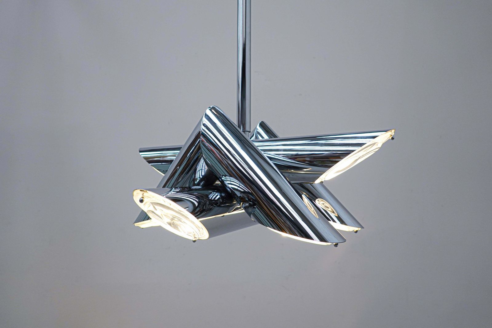 Mid Century Modern Italian Metal Suspension In The Style Of Gaetano Sciolari photo furniture