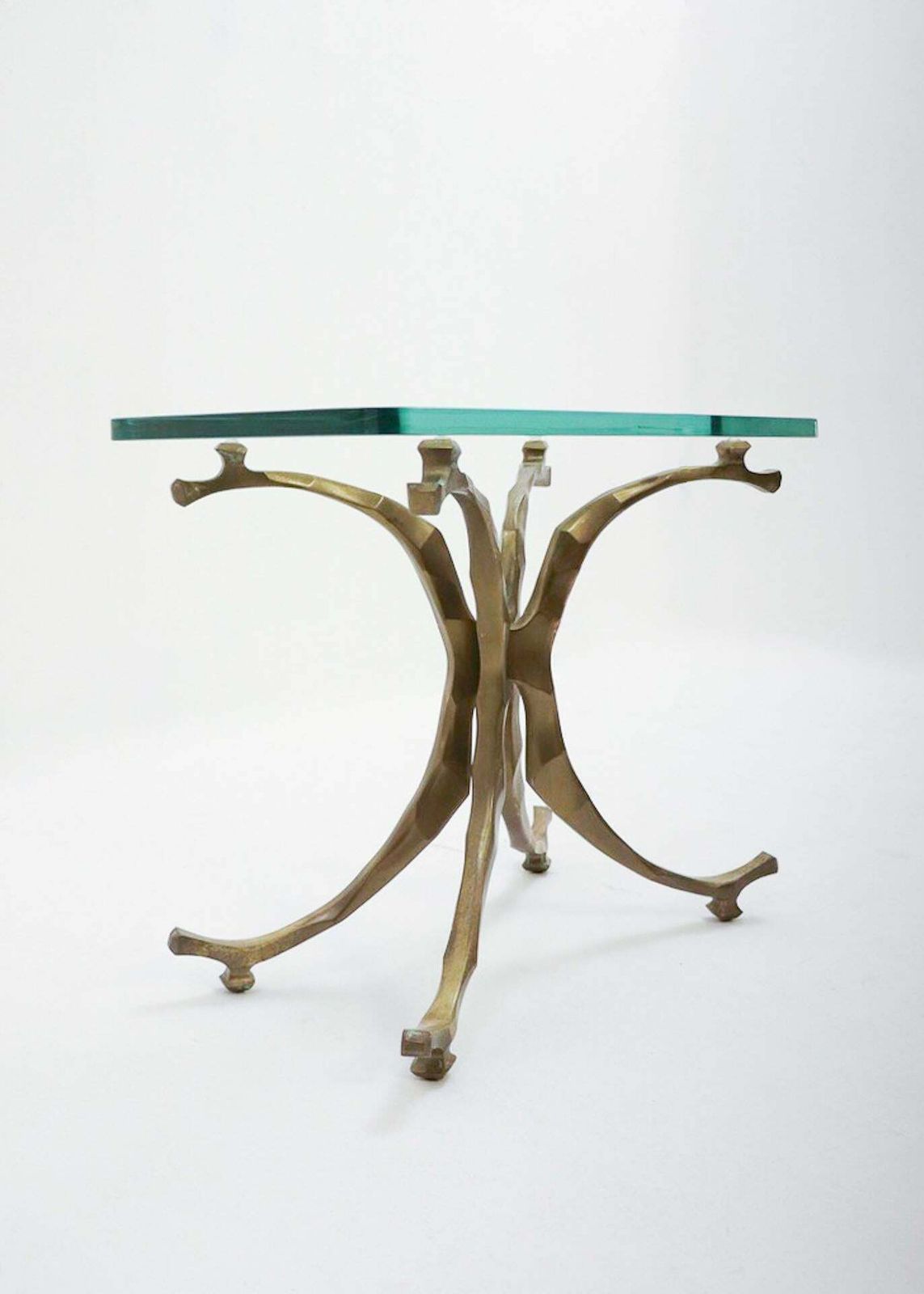 Mid Century Modern Bronze 'Seahorse' Coffee Tables By Willo Daro, 1970s photo vinterior