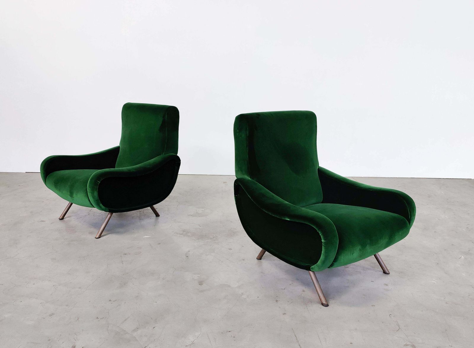 Mid Century Modern Pair Of Zanuso Armchairs For Arflex, Model Lady, 1950s photo furniture