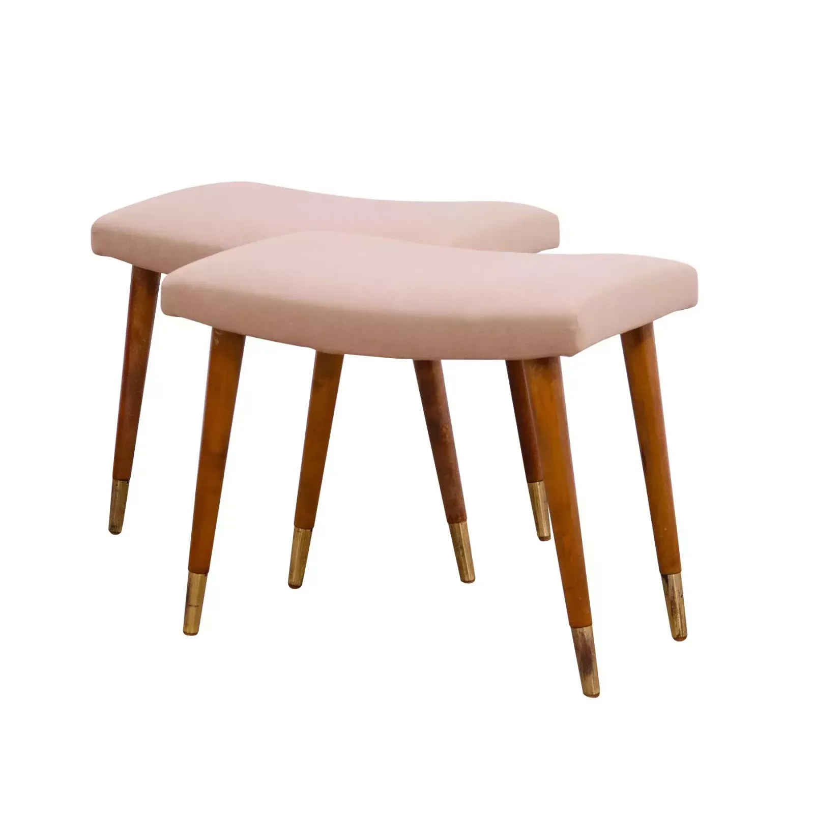 Pair Of Scandinavian Style Stools By Vyčítal And Sedláček, Czechoslovakia, 1960´S