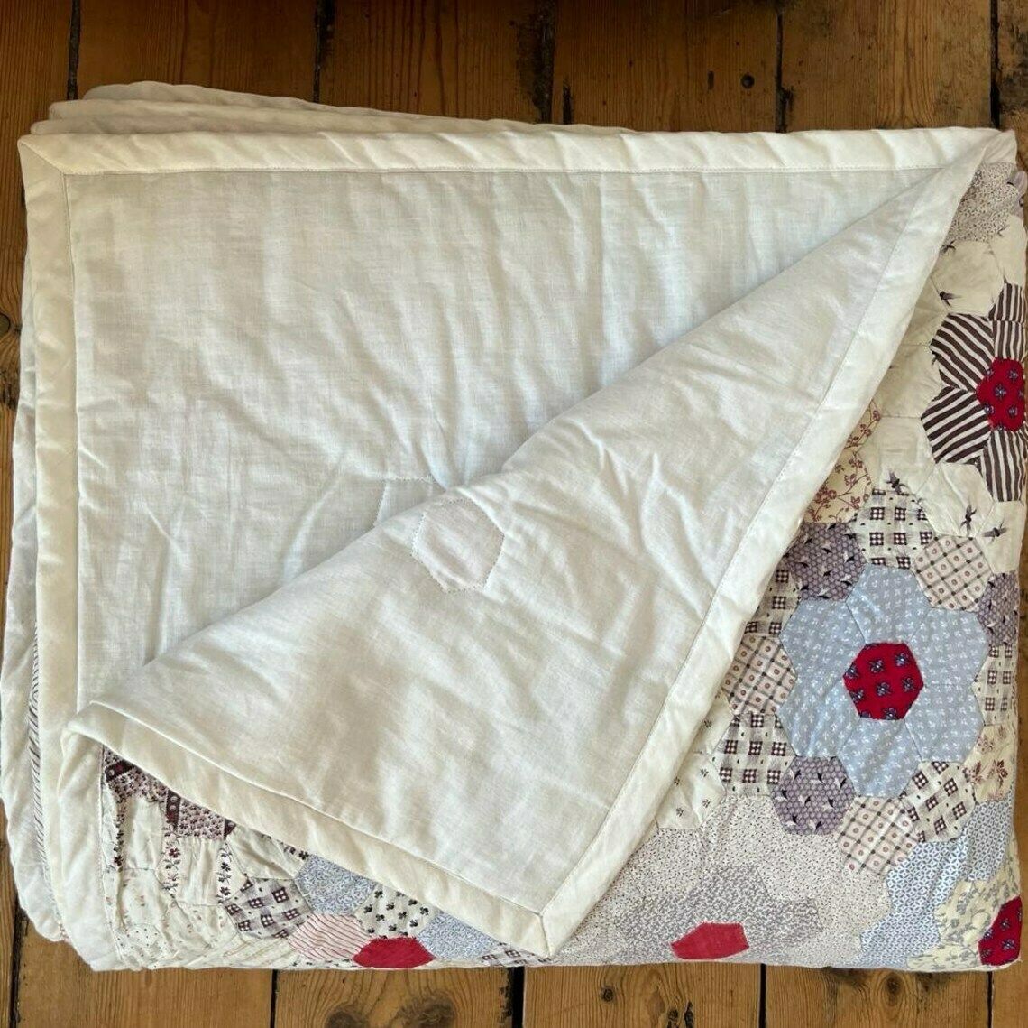 19th Century Hand Stitched Patchwork Quilt photo buy