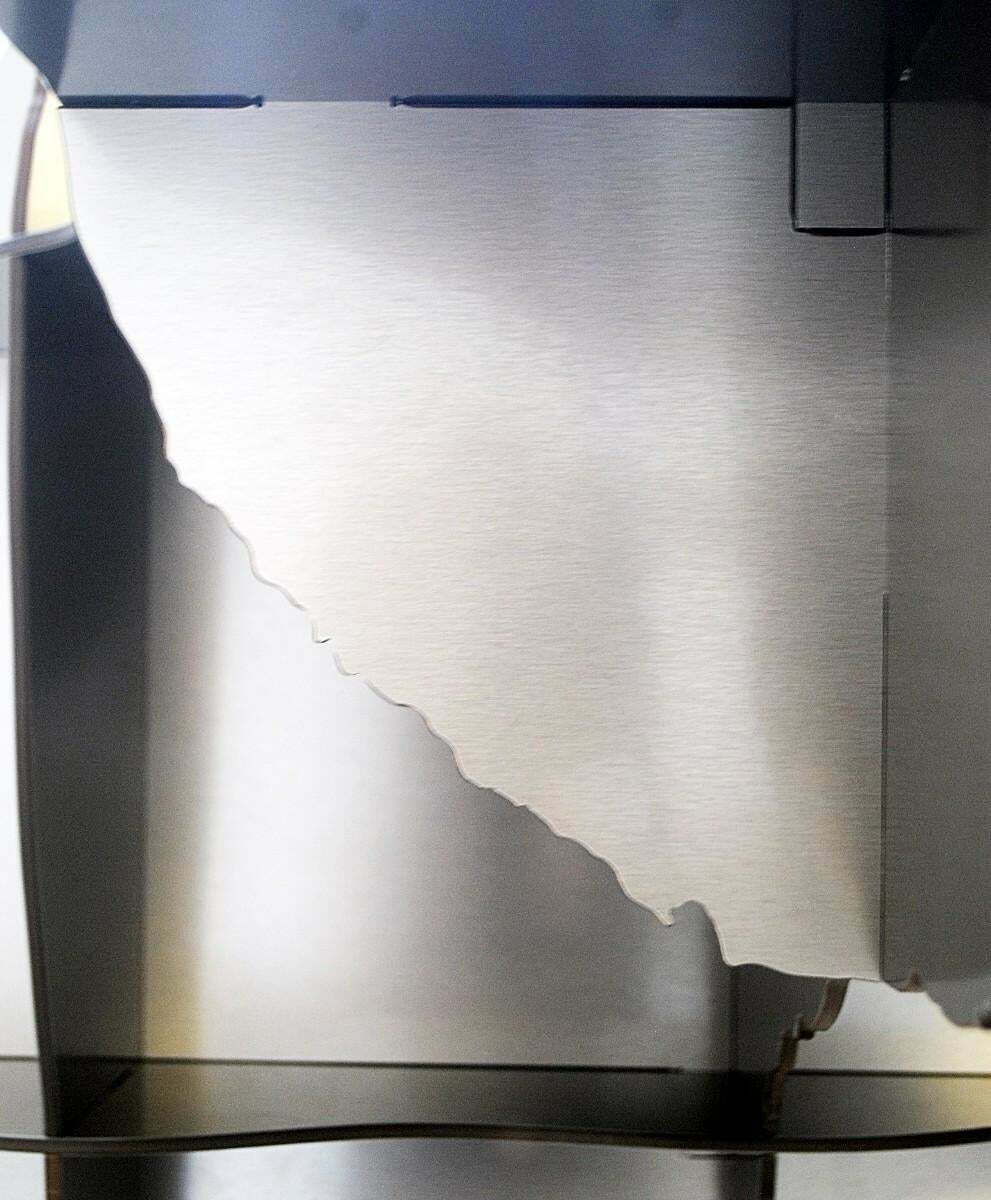Bookshelf Iron Joe Grey By Ibride, Laminate & Steel, France 2009, Nb 20/20 photo furniture