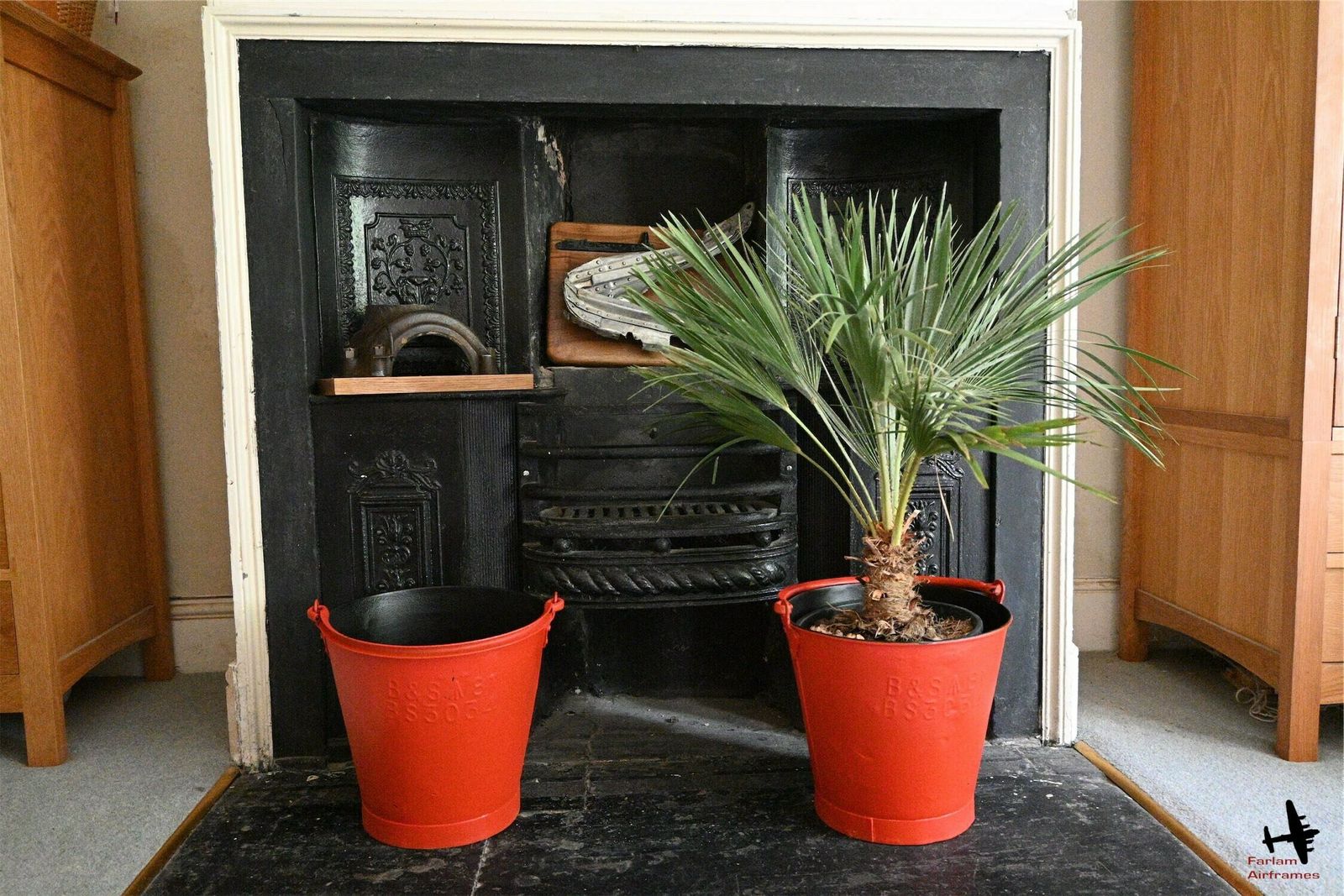 Raf Fire Bucket Waste Paperbin/Log Basket/Plant Pot photo for sale
