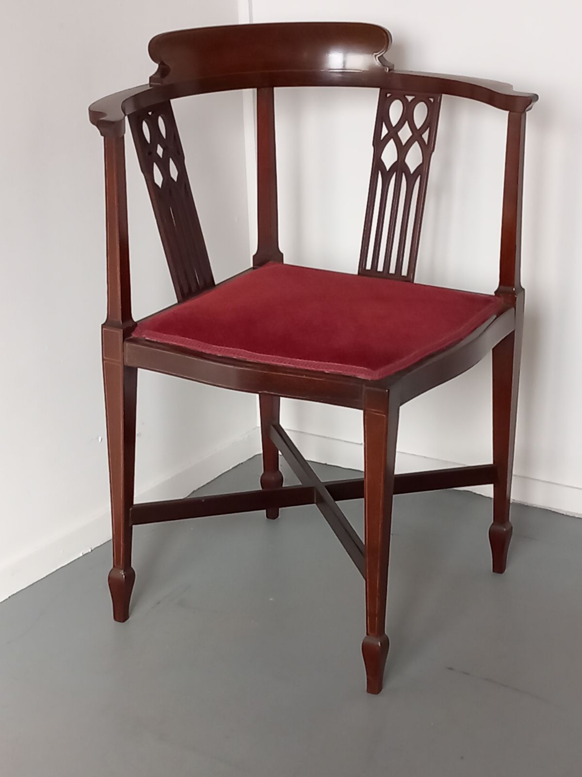 Corner Chair, 2010s, Mahogany, Mahogany