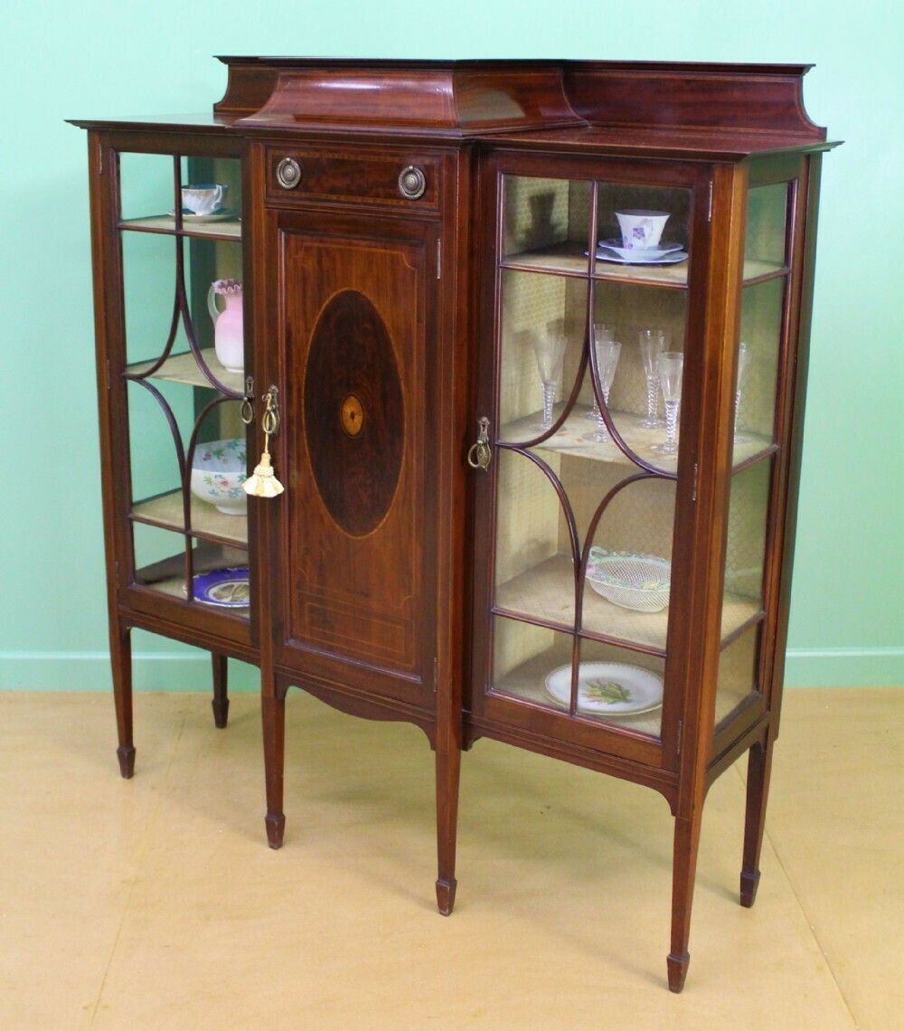 Shapland And Petter Inlaid Mahogany Side Cabinet photo Furniture