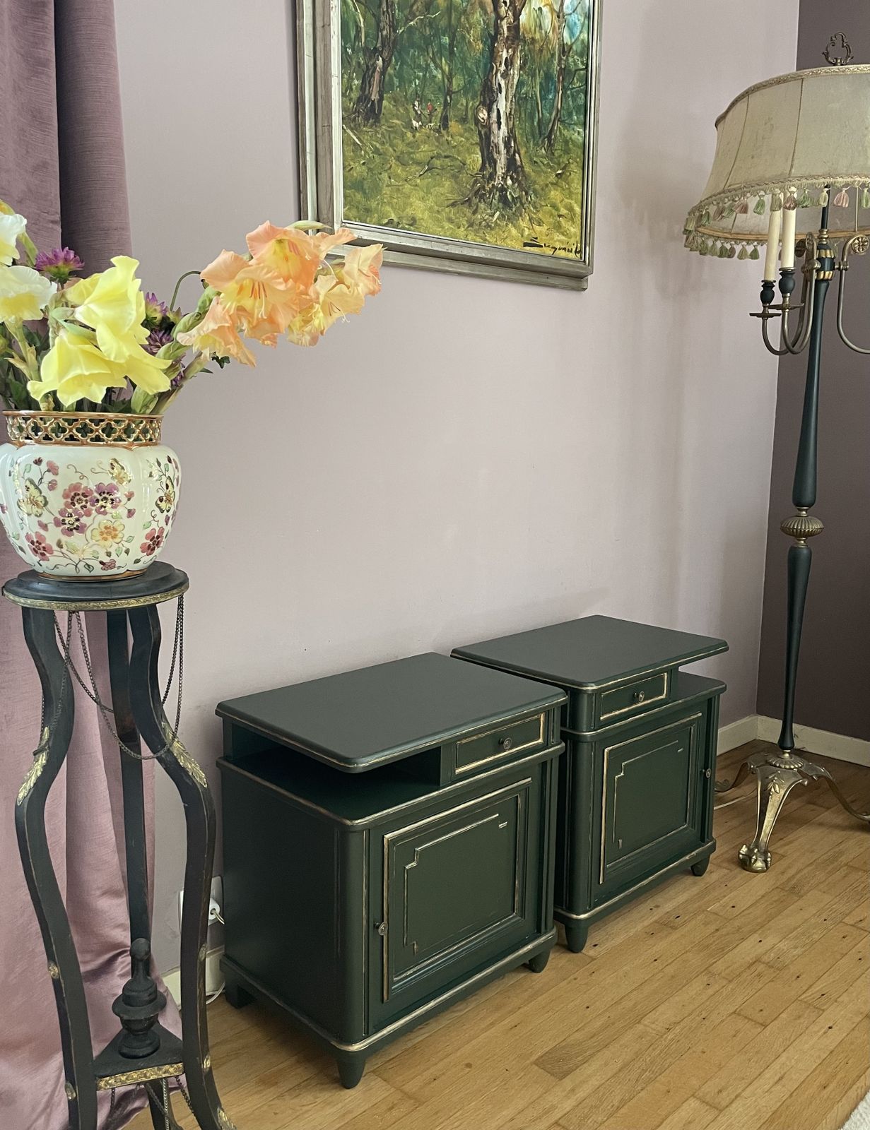 Pair Of Art Deco Nightstands, 1930s photo 913.0