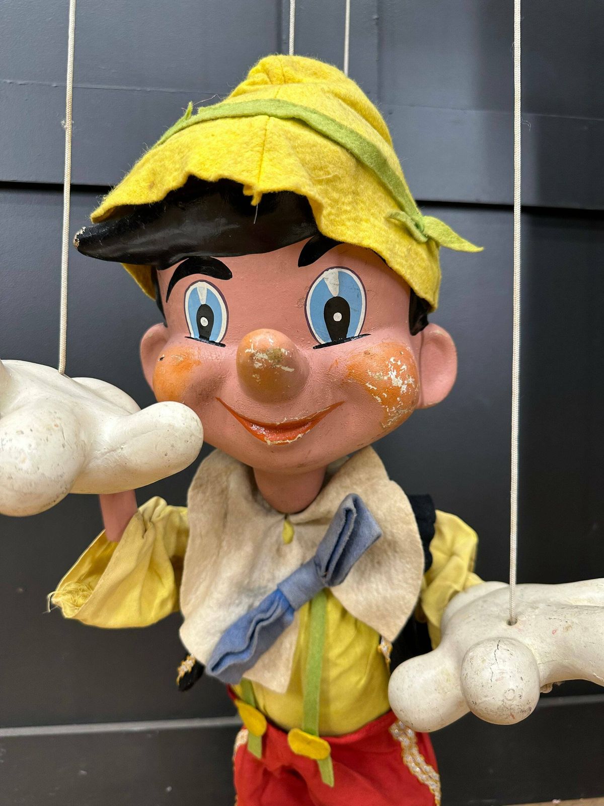Vintage Pelham Marionette Puppet / Pinocchio Puppet/ Collectible Rare photo furniture