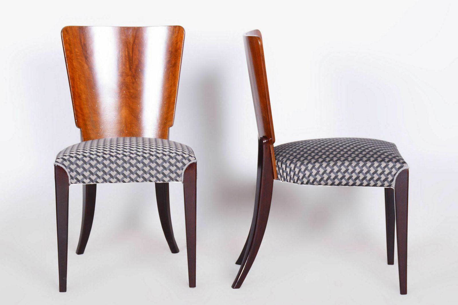 Set Of Four Restored Artdeco Chairs, Halabala, Up Zavody, Beech, Czechia, 1930s photo Furniture