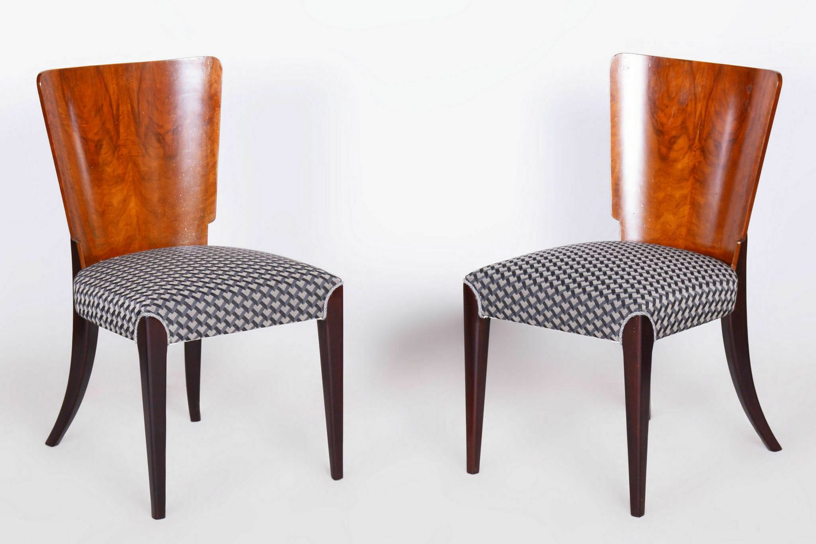 Set Of Four Restored Artdeco Chairs, Halabala, Up Zavody, Beech, Czechia, 1930s photo 1650.0
