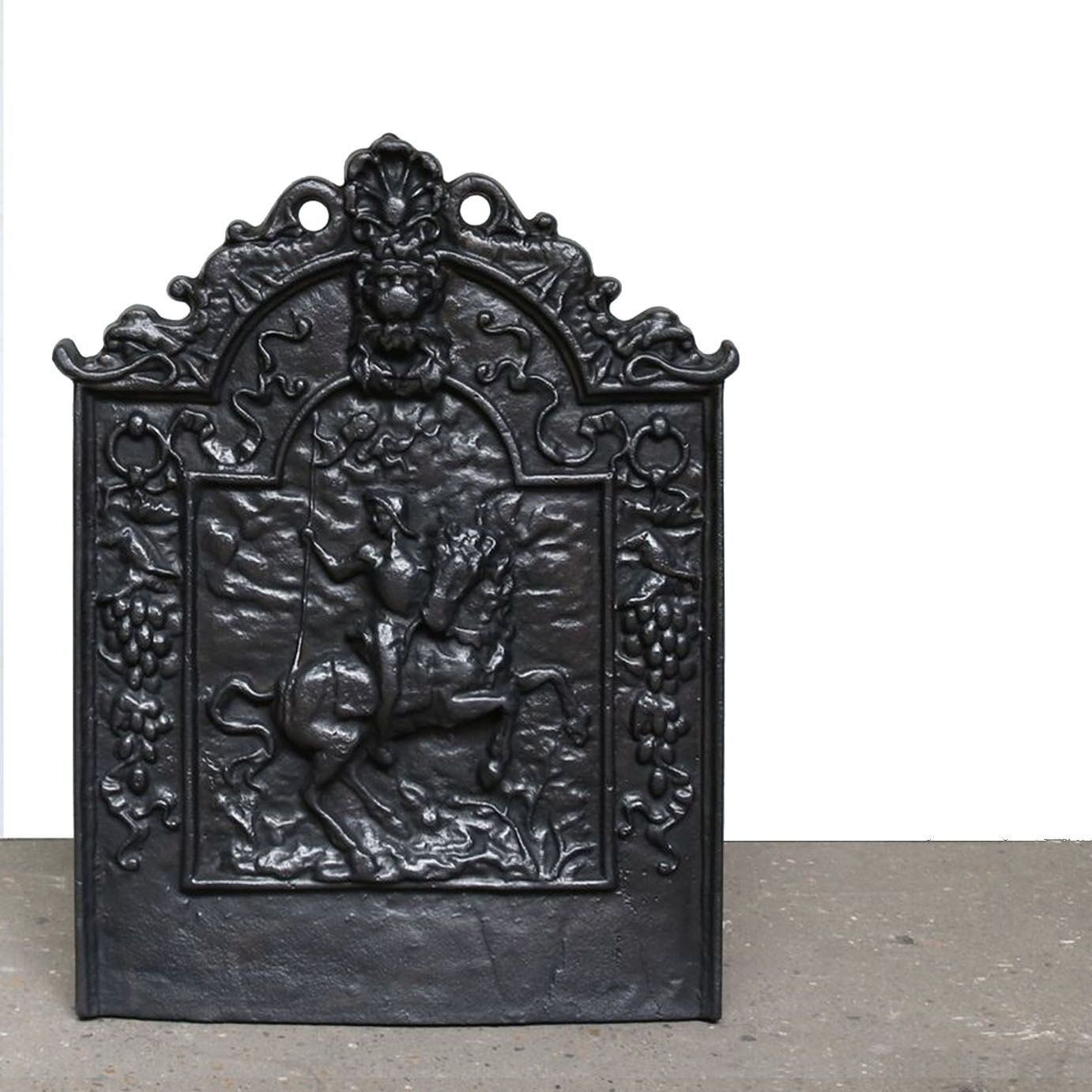 Antique Reclaimed Cast Iron Fireback