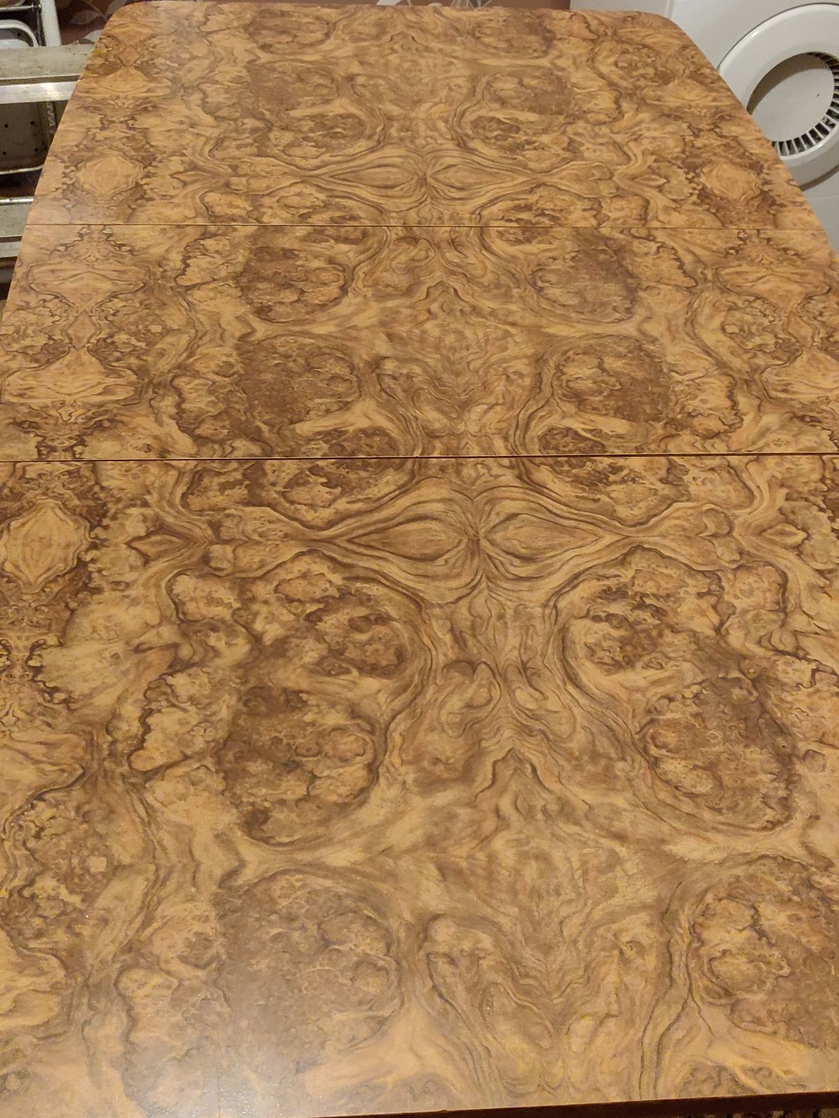 Retro Mid Century Formica Double Drop Leaf Dinning Table photo for sale