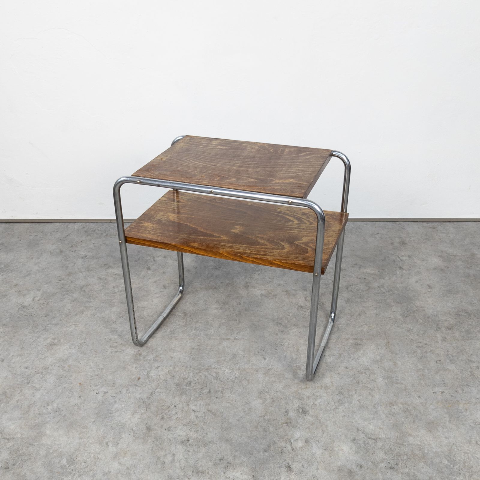 Furniture Bauhaus Tubular Steel Side Table Thonet B 12 By Marcel Breuer photo
