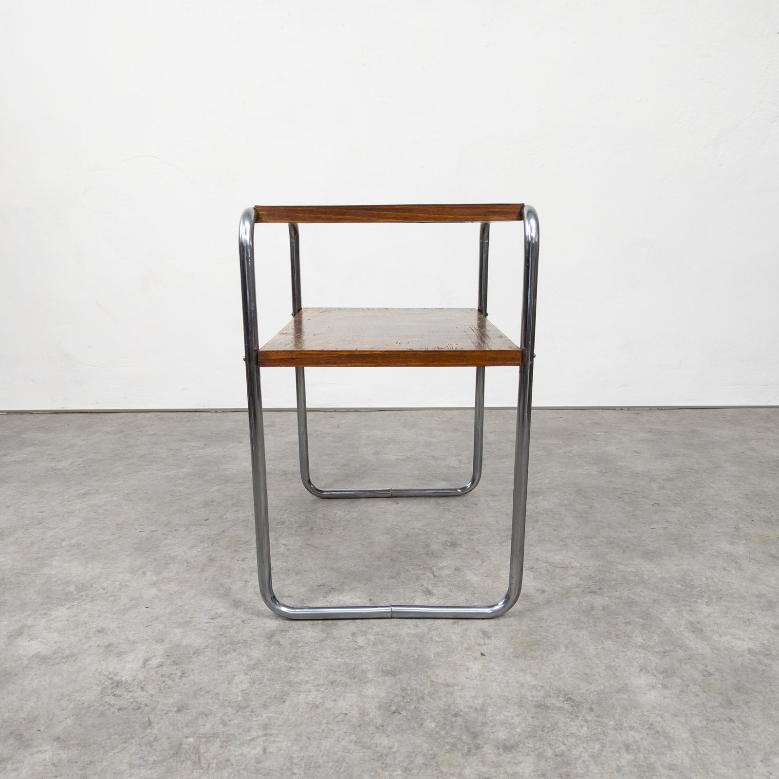790.0 Bauhaus Tubular Steel Side Table Thonet B 12 By Marcel Breuer photo