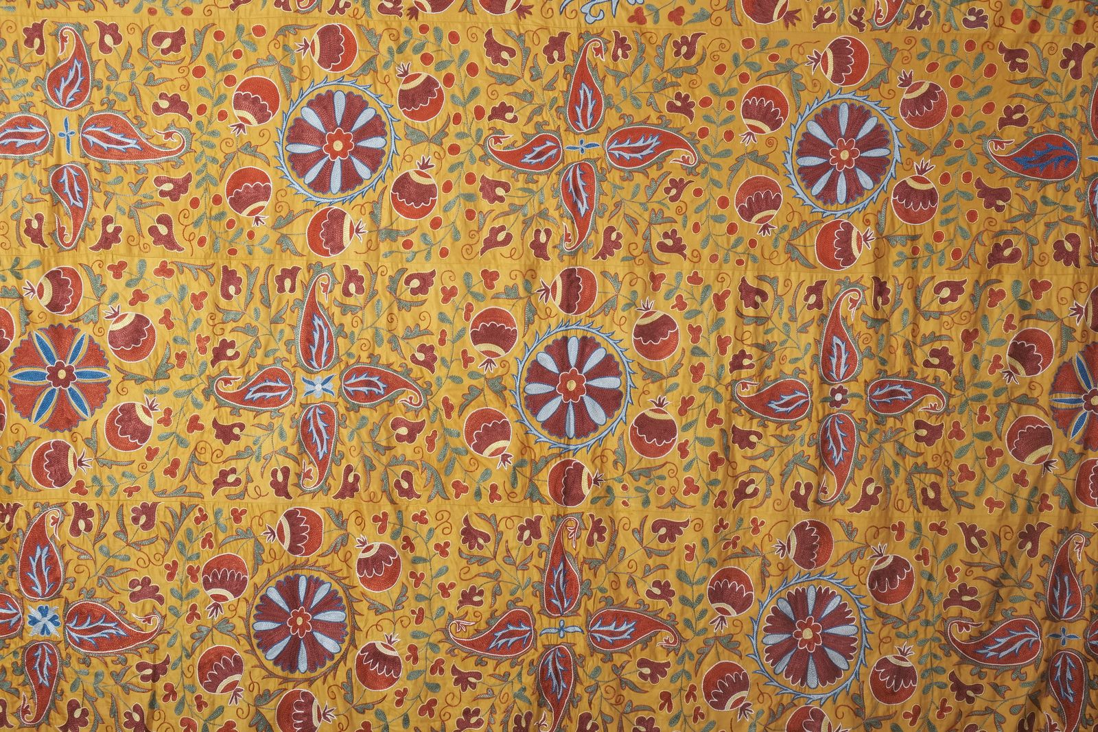 Silk Suzani From Samarkand, Uzbekistan, Early 20th Century photo for sale