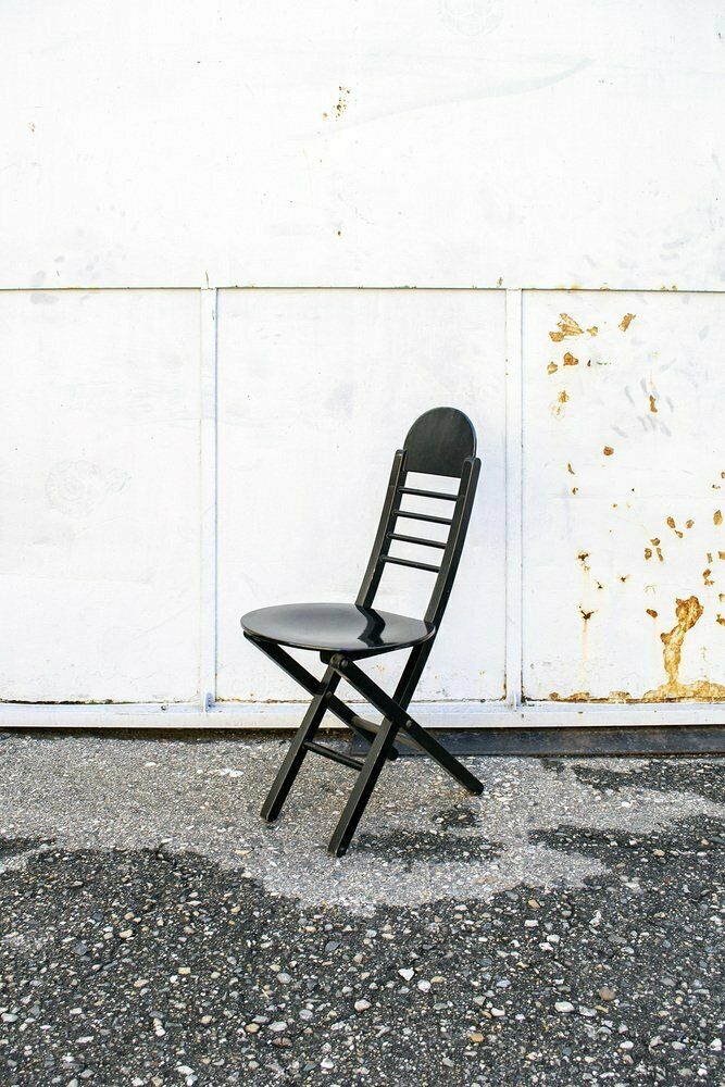 Folding Wooden Chairs, Italy, 1960s, Set Of 4