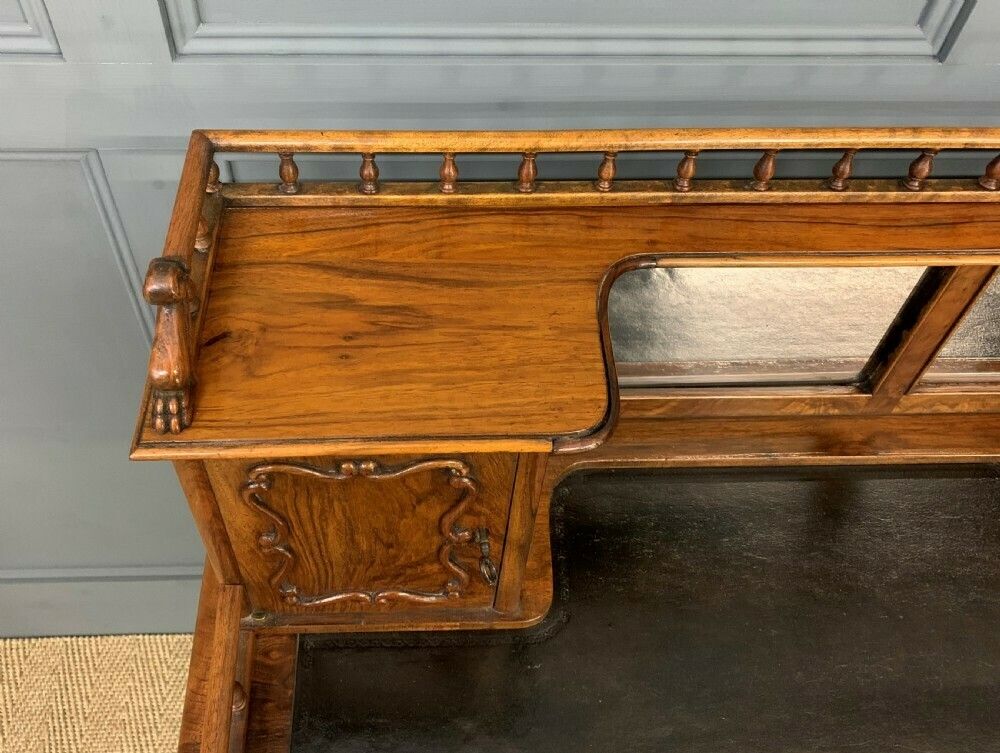 19th Century Burr Walnut Bonheur Du Jour photo vintage