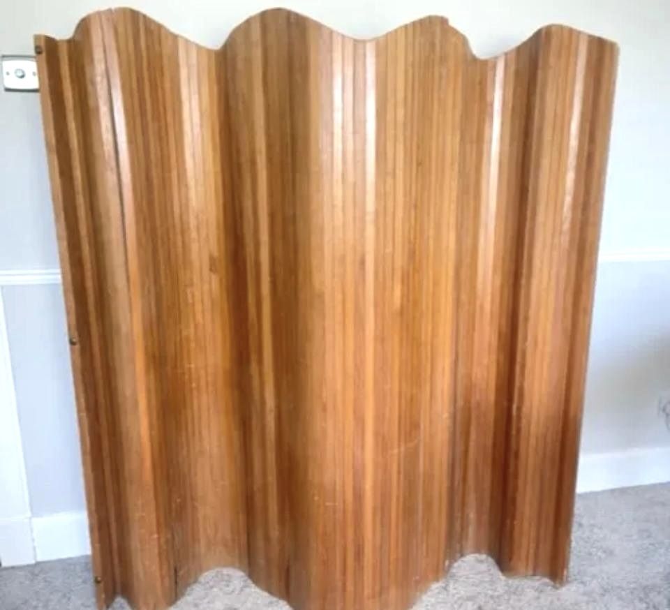 French Art Deco Tambour 'Lamelle' Screen Room Divider By Jomain Baumann