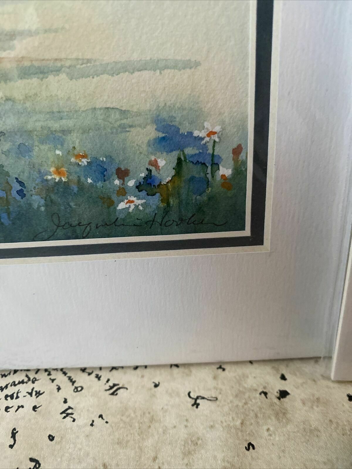 Original Watercolour By Jacqueline E Hooker X 2 Salt Spring Island Artist photo for sale