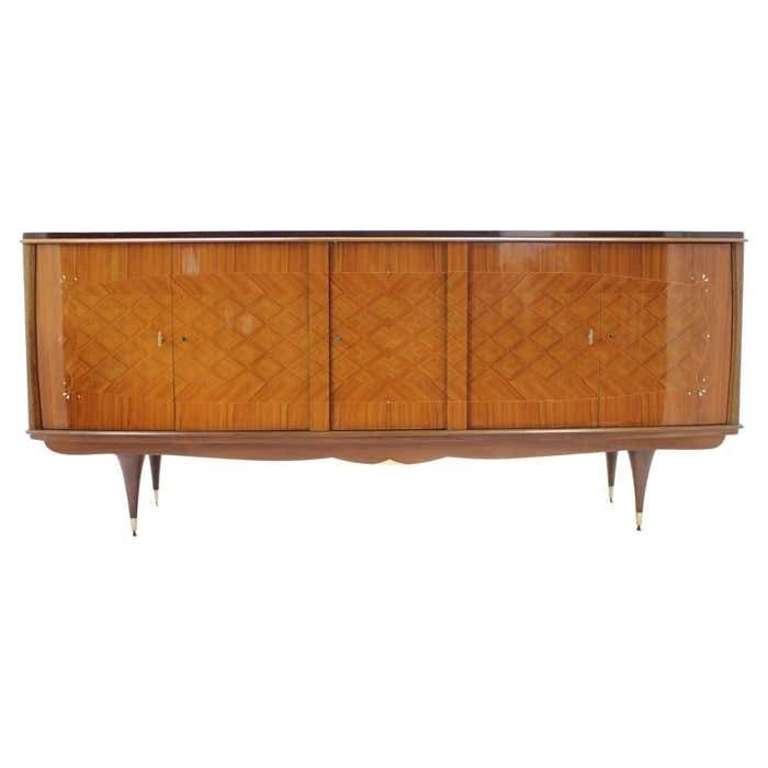 1960s Wooden Sideboard In High Gloss Finish Italy