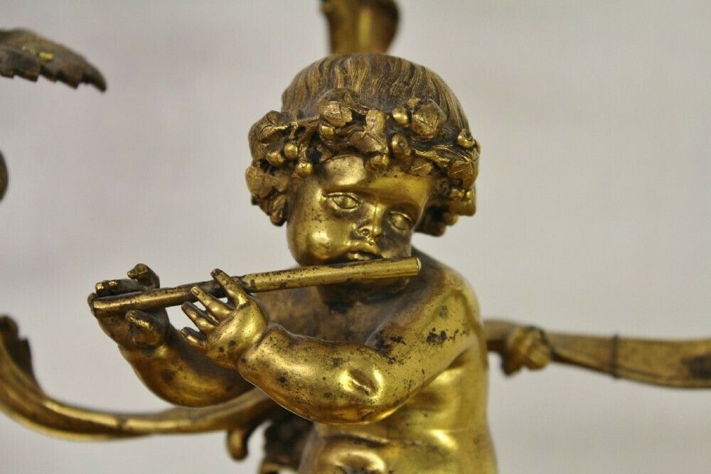 Excellent Gilt Bronze Table Lamp photo for sale