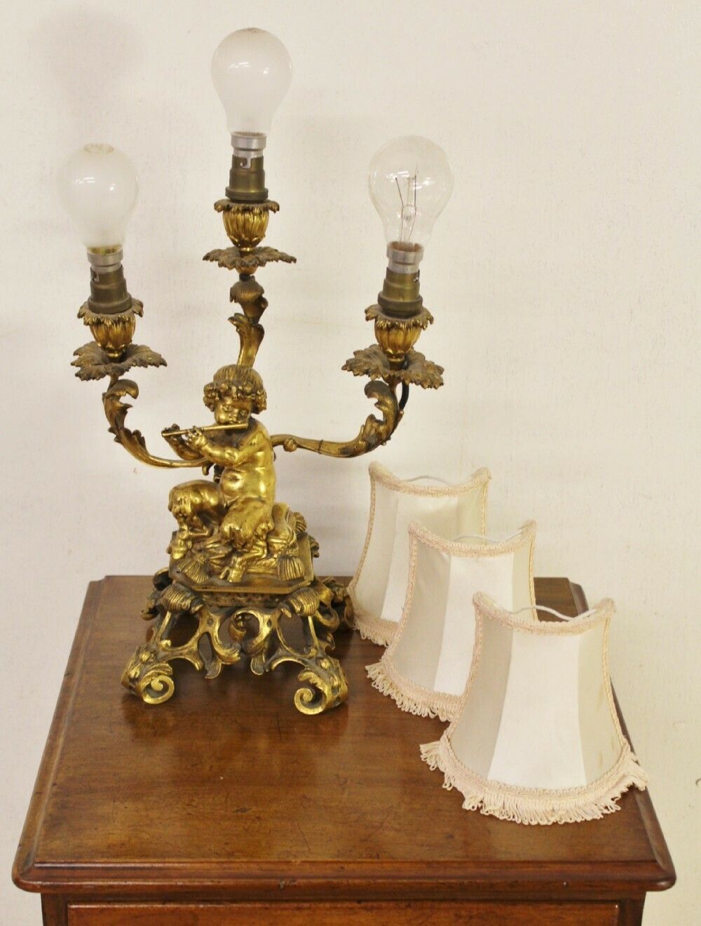 Excellent Gilt Bronze Table Lamp photo 1495.0
