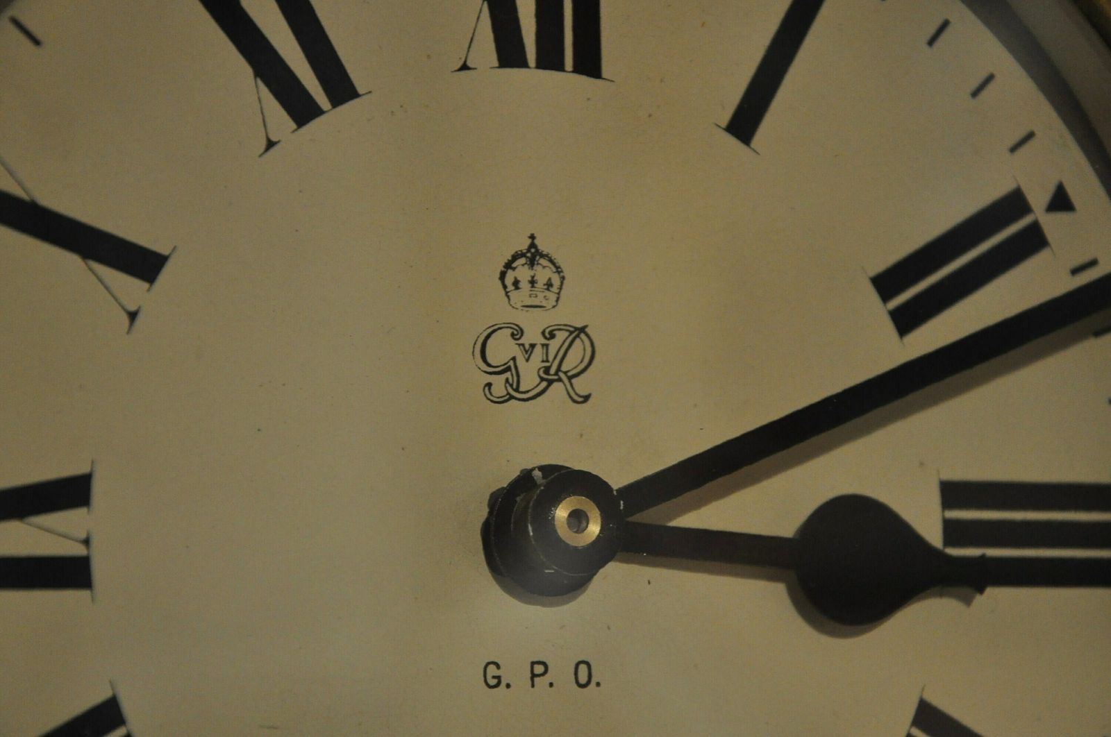 1949 Electric Post Office Wall Clock photo for sale