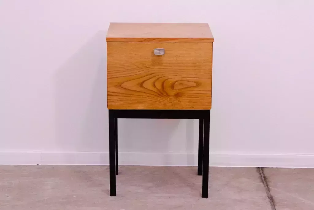 Mid Century Bedside Table, 1960’s, Up Závody, Czechoslovakia