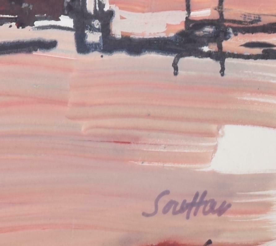 Margaret Souttar Trinity Hall, Cambridge IV Painting By Margaret Souttar 1960s photo Art