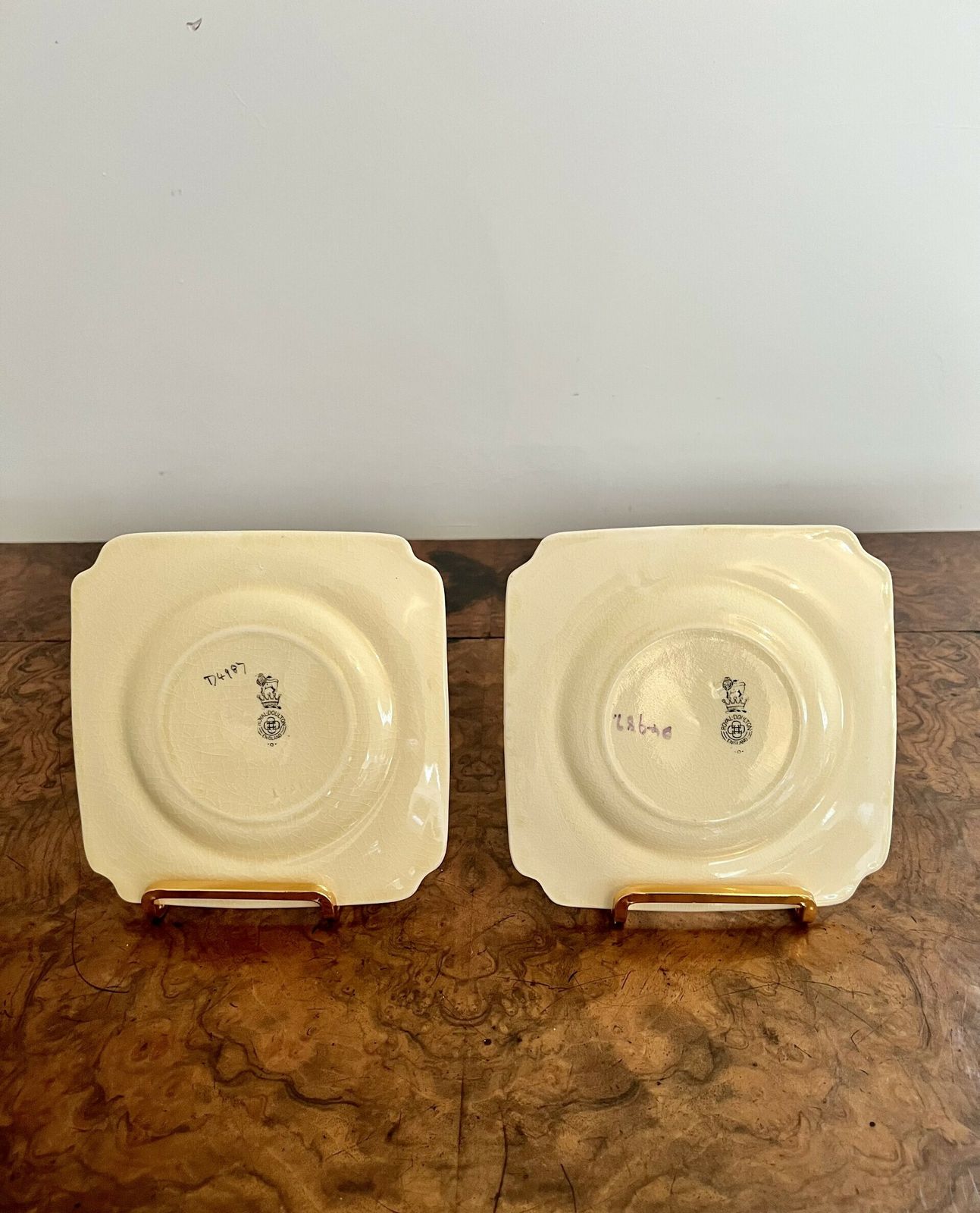 Lovely Set Of Seven Antique Royal Doulton Sandwich Plates photo furniture
