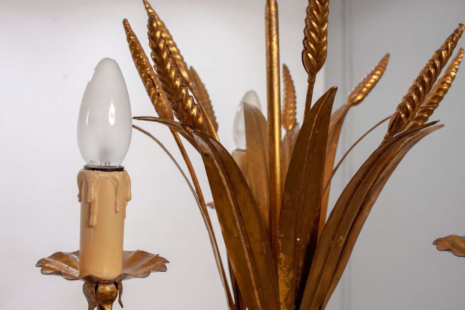 French Wheat Sheaf Pendant Lamp, 1970s photo for sale