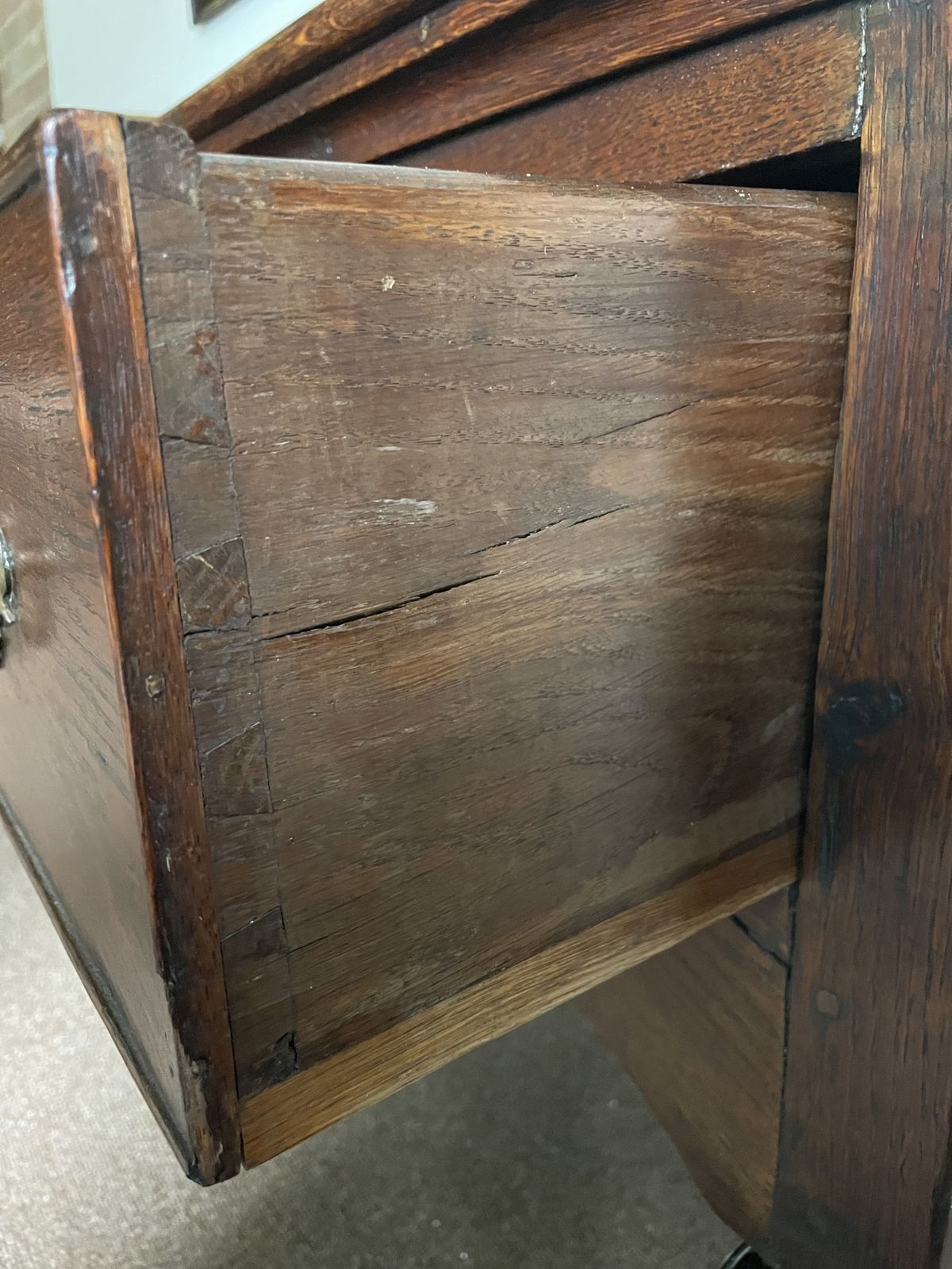 Antique 18th Century Oak Sideboard. photo Furniture