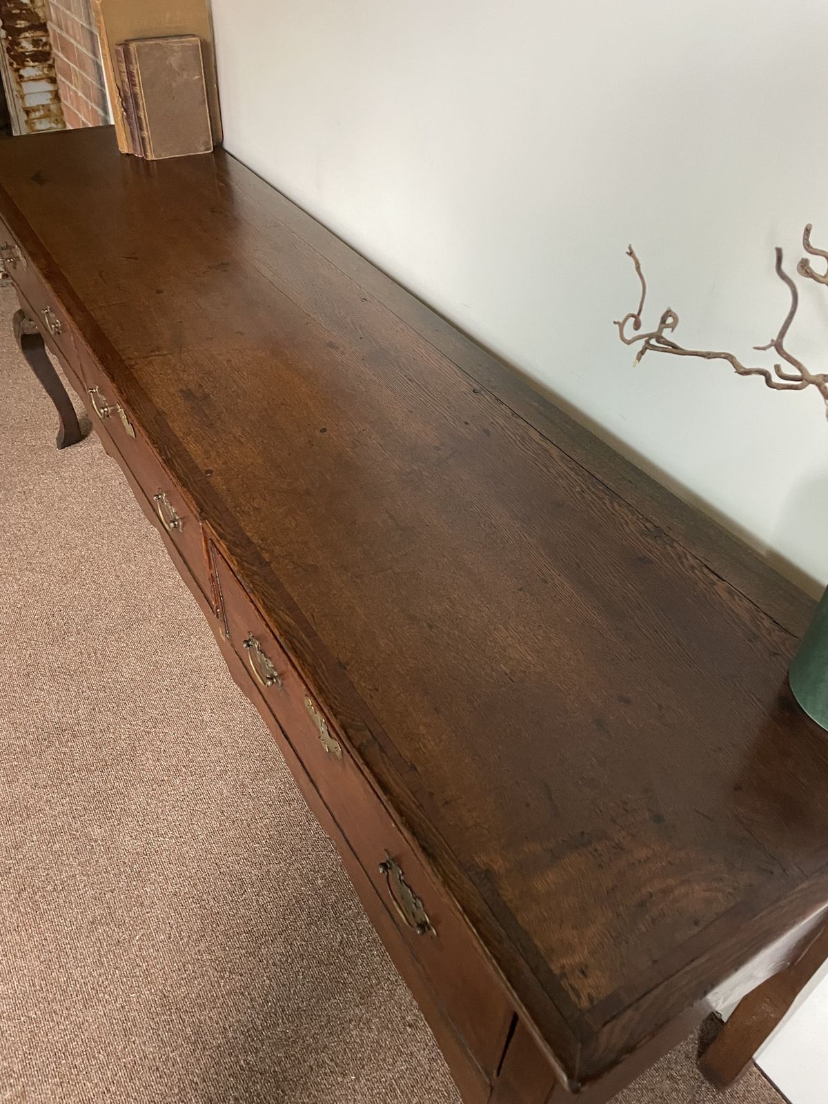 Antique 18th Century Oak Sideboard. photo vintage