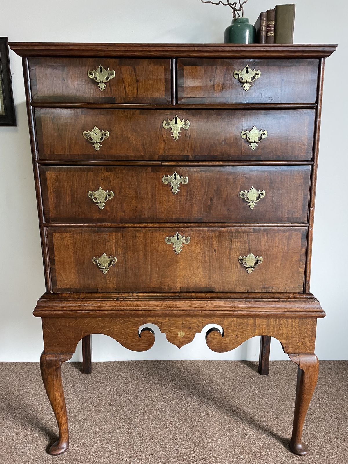 An 18th Century Walnut Chest On Stand