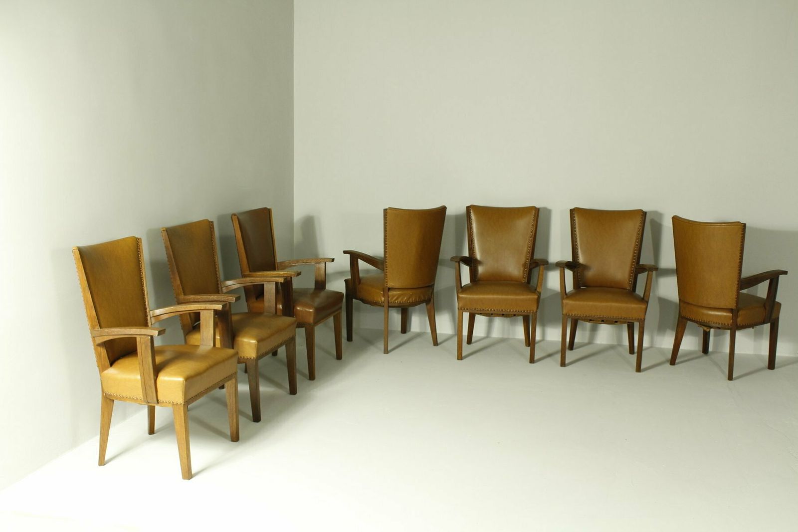 photo buy Armchairs By H. Wouda For H. Pander & Zn., 1920s, Set Of 7